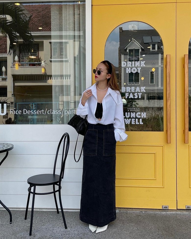 Học cách phối áo sơ mi sành điệu của chị em Yến Trang - Yến Nhi-3