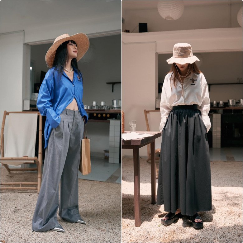 Học cách phối áo sơ mi sành điệu của chị em Yến Trang - Yến Nhi-8