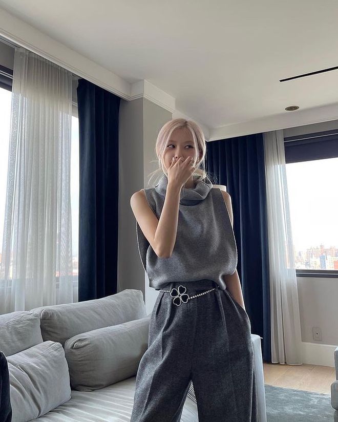 Để che đi khuyết điểm chân vòng kiềng, Rosé chăm chỉ diện 4 kiểu quần sành điệu dưới đây-4