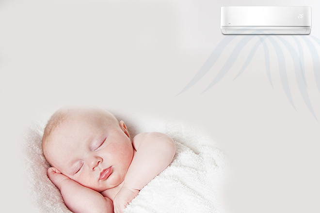 Trẻ sơ sinh nằm điều hoà được không? Nên dùng điều hòa cho trẻ như nào?-3