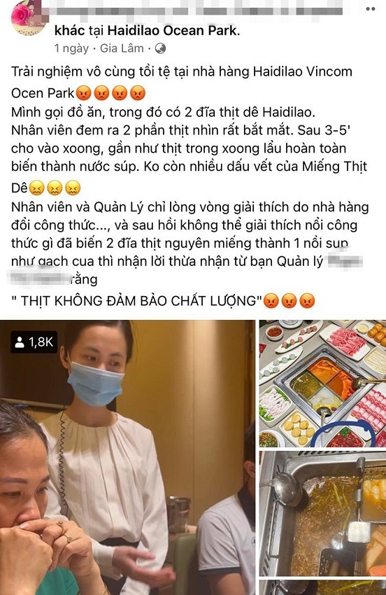 Lẩu Haidilao nổi tiếng bị tố thịt dê tươi nhúng tan như súp: Muốn sự việc chìm xuống!?-1