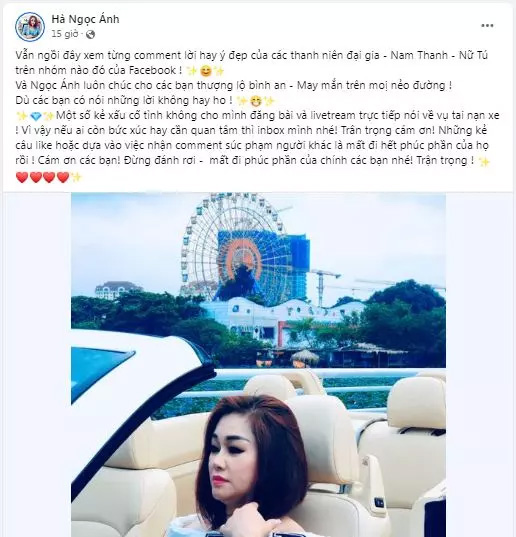 Nữ chủ xe Lexus mui trần livestream dạy dỗ cô gái đi xe máy đâm vào xe mình-3