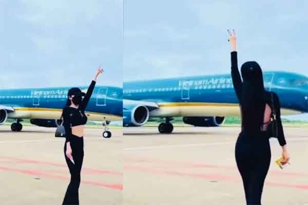 Lại thêm nhân vật vô tư nhảy múa trong sân bay để quay clip-1