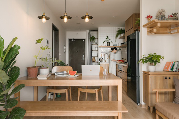 Chốt mua nhà trong phút mốt và sửa sang chỉ vỏn vẹn một tháng, cặp vợ chồng trẻ sở hữu căn hộ cực phẩm, thanh lịch mà ấm áp-24