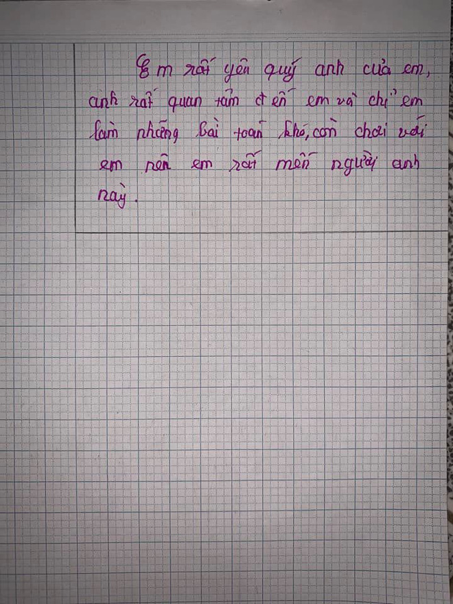 Tả anh trai bàn chân to, hay chém gió, có IQ cao hơn cả Einstein, bài văn của cô bé lớp 5 khiến dân mạng cười nắc nẻ-3
