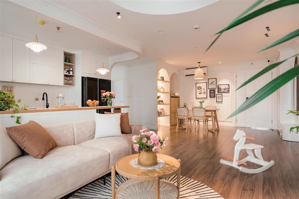 Chốt mua nhà trong phút mốt và sửa sang chỉ vỏn vẹn một tháng, cặp vợ chồng trẻ sở hữu căn hộ cực phẩm, thanh lịch mà ấm áp-3