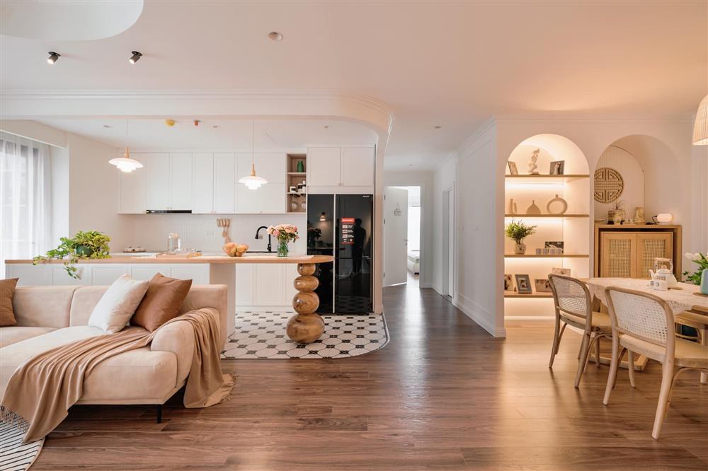 Chốt mua nhà trong phút mốt và sửa sang chỉ vỏn vẹn một tháng, cặp vợ chồng trẻ sở hữu căn hộ cực phẩm, thanh lịch mà ấm áp-7