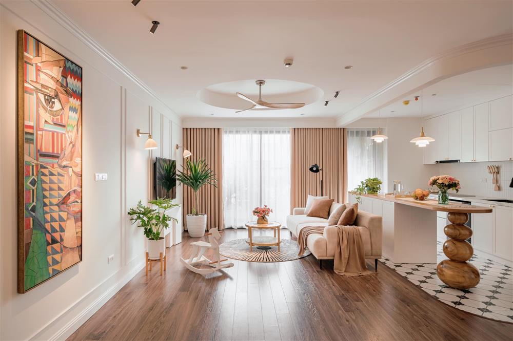 Chốt mua nhà trong phút mốt và sửa sang chỉ vỏn vẹn một tháng, cặp vợ chồng trẻ sở hữu căn hộ cực phẩm, thanh lịch mà ấm áp-10