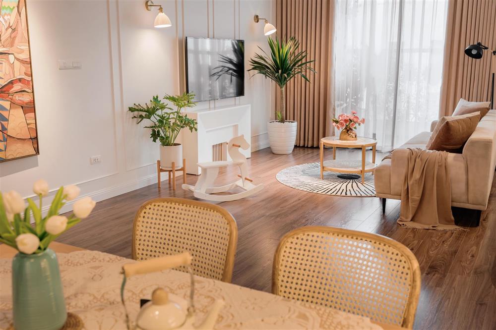 Chốt mua nhà trong phút mốt và sửa sang chỉ vỏn vẹn một tháng, cặp vợ chồng trẻ sở hữu căn hộ cực phẩm, thanh lịch mà ấm áp-12