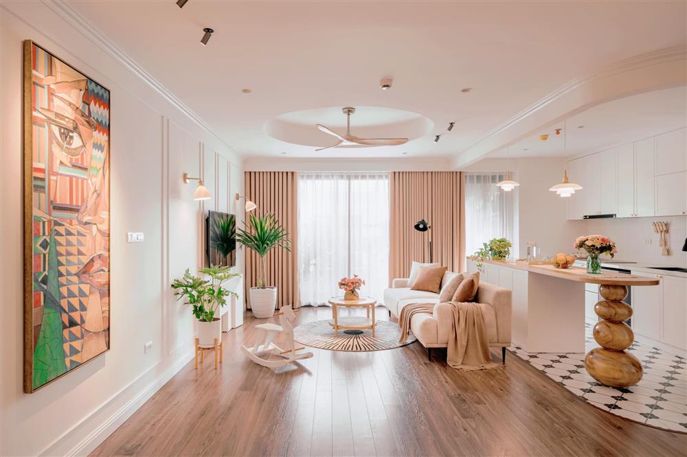 Chốt mua nhà trong phút mốt và sửa sang chỉ vỏn vẹn một tháng, cặp vợ chồng trẻ sở hữu căn hộ cực phẩm, thanh lịch mà ấm áp-13