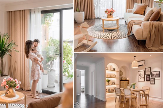 Chốt mua nhà trong phút mốt và sửa sang chỉ vỏn vẹn một tháng, cặp vợ chồng trẻ sở hữu căn hộ cực phẩm, thanh lịch mà ấm áp