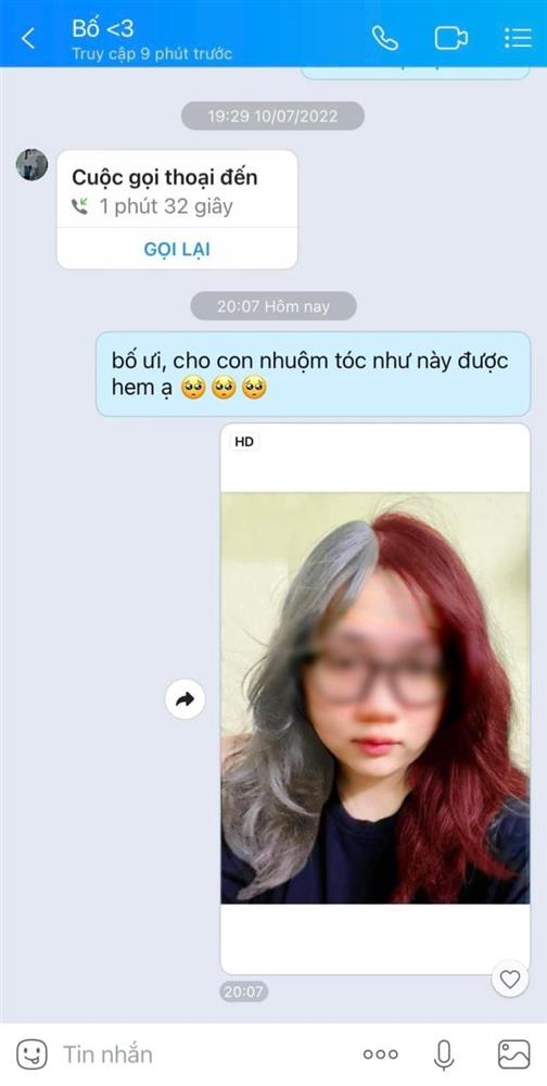 Phản ứng của ông bố nghiêm khắc khi con xin nhuộm tóc máu lửa gây xuýt xoa-1