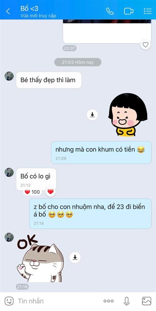 Phản ứng của ông bố nghiêm khắc khi con xin nhuộm tóc máu lửa gây xuýt xoa-2