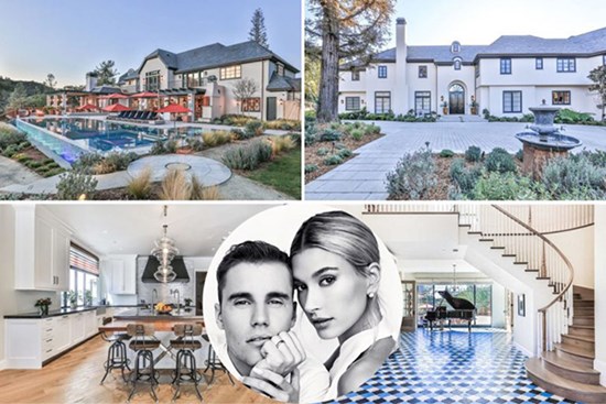 Dinh thự 'đi bộ 1 ngày không hết' của Justin Bieber và Hailey Baldwin, bên trong nội thất 'khủng của khủng'