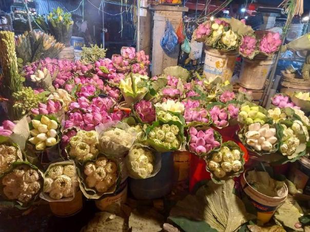 Hoa sen cuối mùa, chị em Hà thành tranh thủ mua về cắm chơi-4