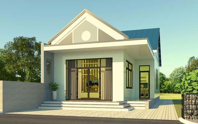 Nhà cấp 4 có 2 phòng ngủ chi phí thấp nhưng tận hưởng cuộc sống như resort-1