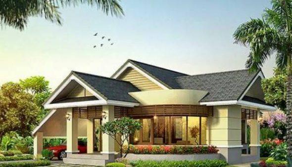 Nhà cấp 4 có 2 phòng ngủ chi phí thấp nhưng tận hưởng cuộc sống như resort-2