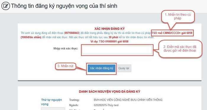 Cách đăng ký nguyện vọng xét tuyển đại học trên hệ thống của Bộ GD-ĐT-23