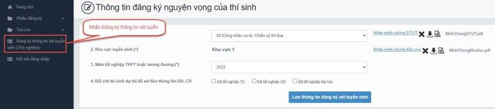 Cách đăng ký nguyện vọng xét tuyển đại học trên hệ thống của Bộ GD-ĐT-7