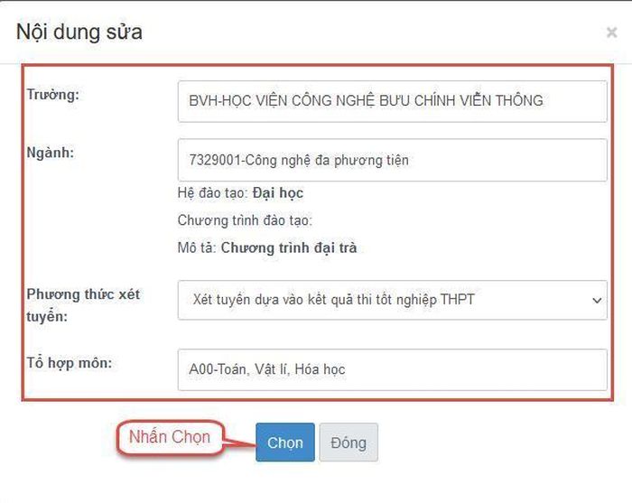 Cách đăng ký nguyện vọng xét tuyển đại học trên hệ thống của Bộ GD-ĐT-17