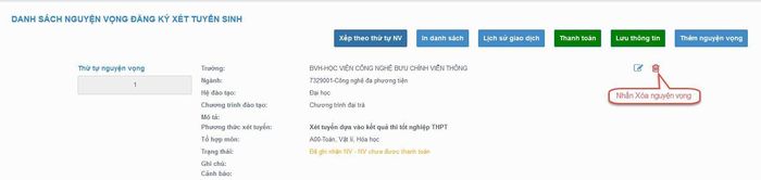 Cách đăng ký nguyện vọng xét tuyển đại học trên hệ thống của Bộ GD-ĐT-18