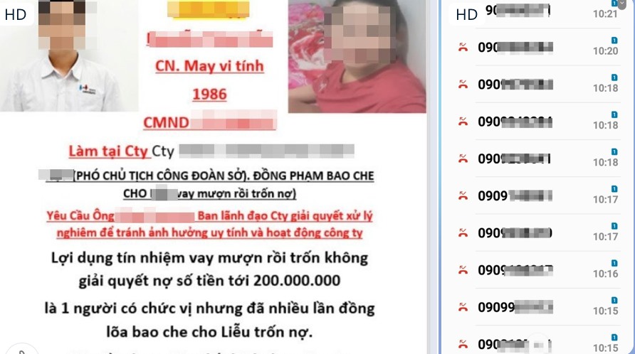 Tín dụng đen đòi nợ với tin nhắn ghê rợn hù dọa con cái cán bộ công đoàn-3