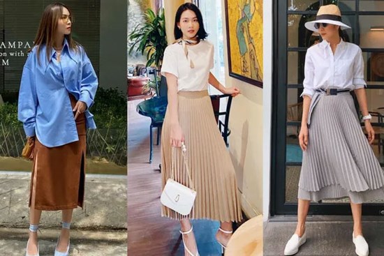 Mặc đẹp với chân váy midi không hề khó, nếu chị em học 12 cách mix từ sao Việt