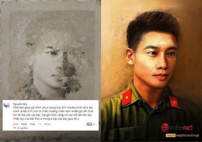 Những chàng trai trẻ phục dựng miễn phí hàng trăm bức ảnh liệt sĩ-5