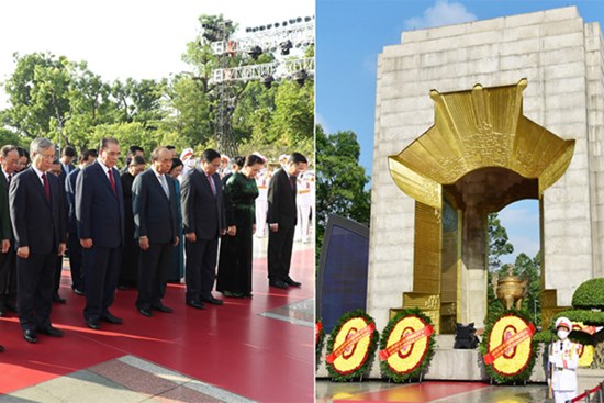 Lãnh đạo Đảng, Nhà nước và thành phố Hà Nội dâng hương tưởng niệm các Anh hùng liệt sĩ