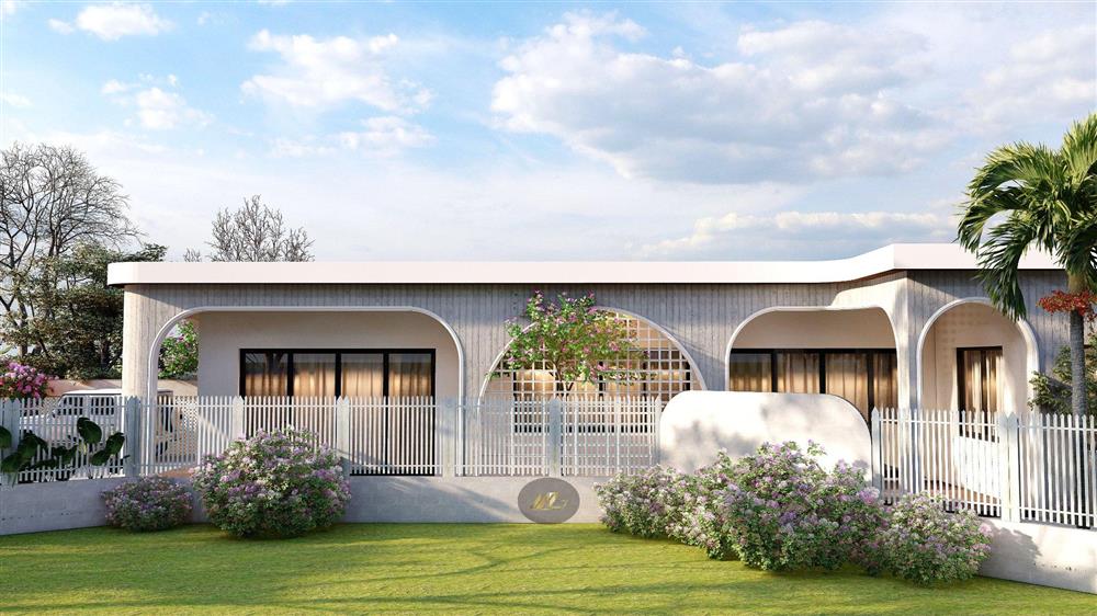 Nhà 1 tầng xây trên mảnh đất thắt eo, kiến trúc sư biến khuyết điểm thành lợi thế-4