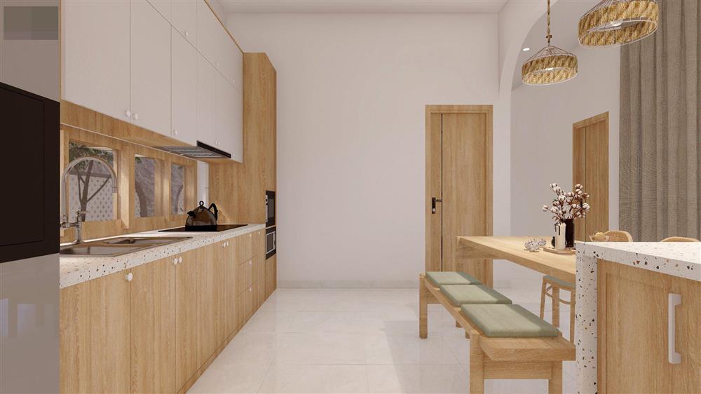 Nhà 1 tầng xây trên mảnh đất thắt eo, kiến trúc sư biến khuyết điểm thành lợi thế-18