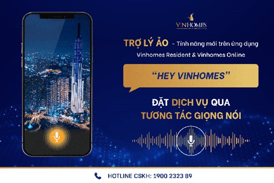 Ra mắt trợ lý ảo trên Vinhomes Resident và Vinhomes Online