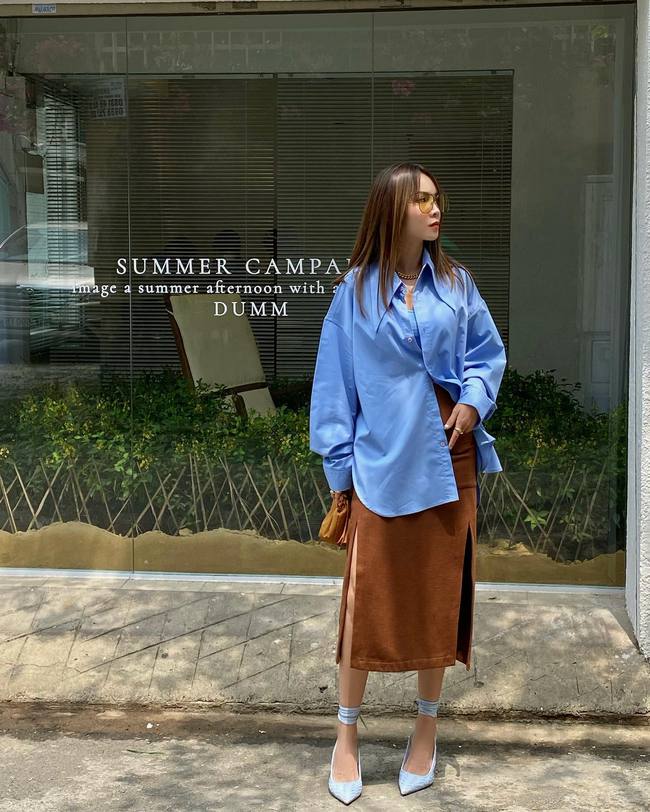 Sao Việt có 12 cách mặc áo sơ mi oversized cực kỳ trẻ trung, sang xịn mịn-5