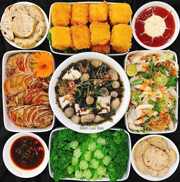 Mẹ đảm khoe mâm cơm chay tươm tất, hấp dẫn, ai cũng xuýt xoa khen đẹp không nỡ ăn-2