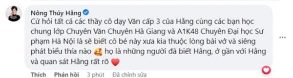 Bị chỉ trích từng là học sinh giỏi Văn nhưng không nhớ tên tác phẩm, Hoa hậu Nông Thúy Hằng lên tiếng giải thích thế nào?-3