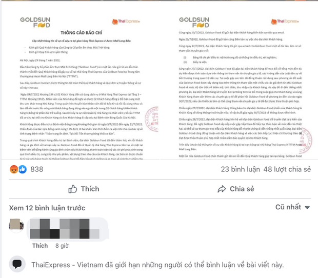 Nhân viên ThaiExpress làm đổ nồi lẩu đang sôi vào người khách: Khách bị bỏng nặng nửa người phải nhập viện cấp cứu, nhà hàng hiện khóa comment-3