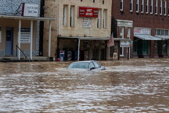 Mỹ: Mưa lớn gây 'đại hồng thủy' ở Kentucky, 16 người thiệt mạng
