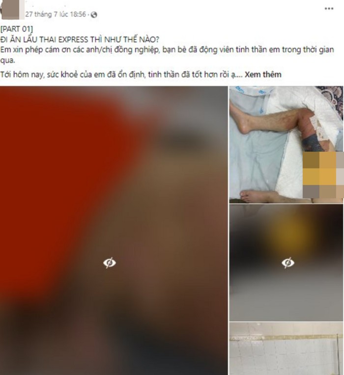 Vụ nhân viên làm đổ nước lẩu khiến khách bị bỏng nặng: Phía nhà hàng lên tiếng-1