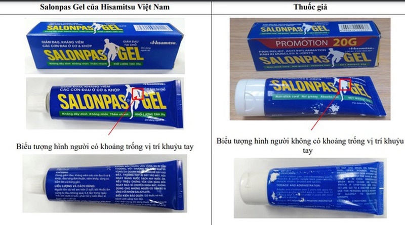 Bộ Y tế cảnh báo về thuốc Salonpas Gel giả-1