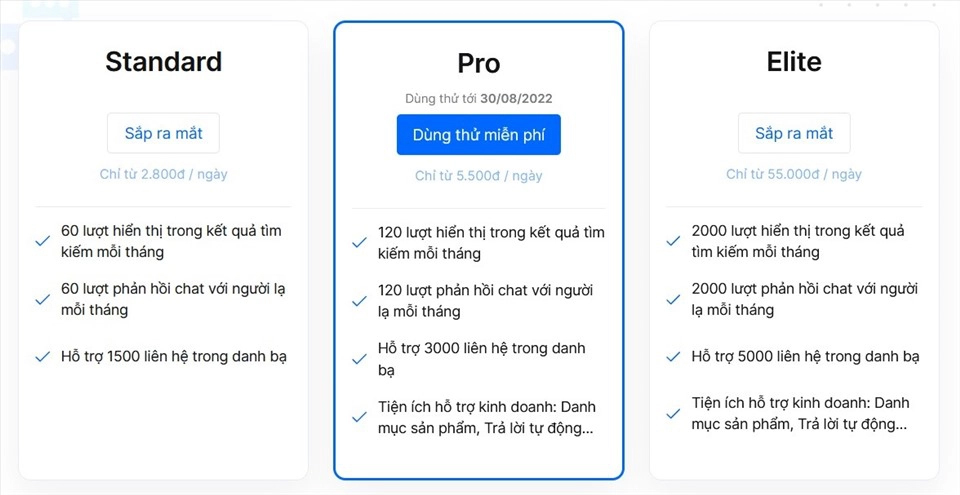 Zalo bắt đầu thu phí người dùng từ hôm nay!-1