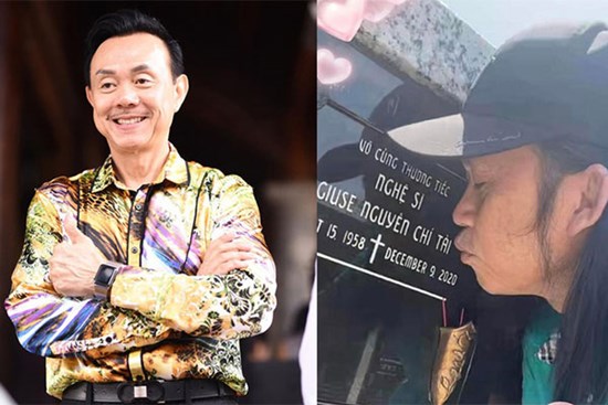 Nghẹn ngào khoảnh khắc NSƯT Hoài Linh thăm mộ cố nghệ sĩ Chí Tài