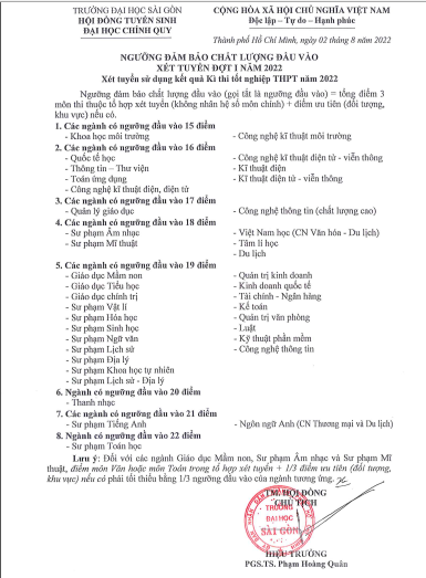 Điểm sàn hai trường đào tạo giáo viên tại TPHCM vượt ngưỡng-4