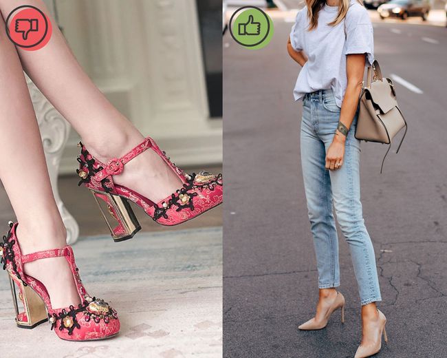 4 kiểu giày cao gót lỗi mốt, khiến chị em mặc áo quần đắt mấy cũng thành kém sang-2