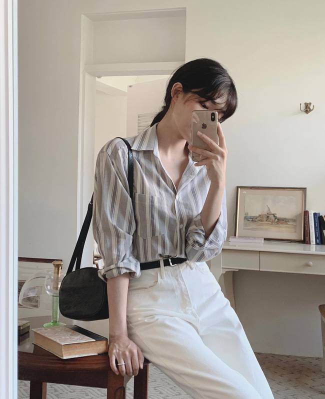 10 cách diện áo sơ mi họa tiết trẻ trung, sang chảnh chứ không sến-8