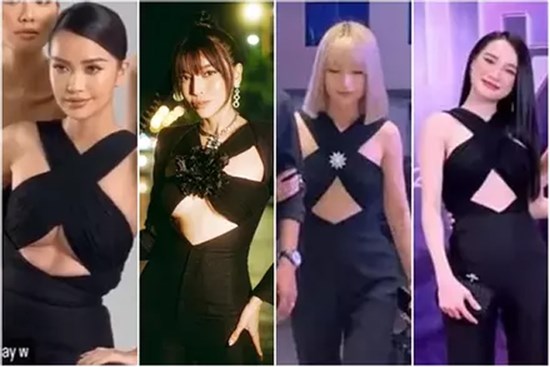 Cao Thái Hà bắt chước Nhã Phương cách che xương ngực gồ ghề