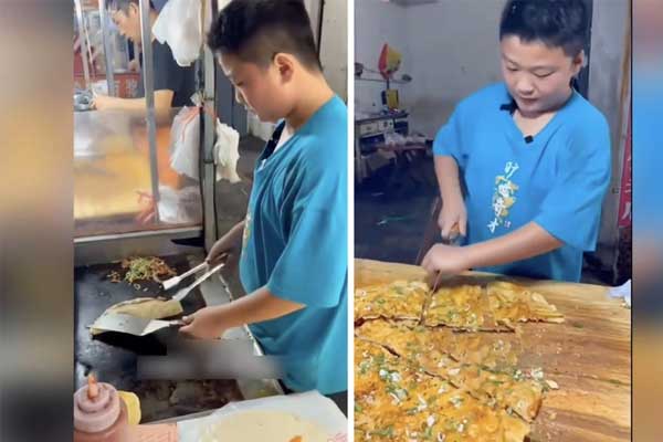 Cậu bé phải phụ bố bán hàng 17 tiếng/ngày gây bức xúc ở Trung Quốc-1