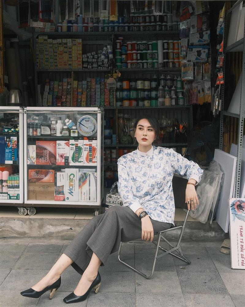 Muốn mặc quần ống rộng thật trẻ trung, hãy tham khảo các mỹ nhân Việt-8