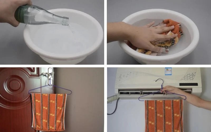 Treo khăn nhúng giấm trong phòng điều hòa, lợi ích tuyệt vời nhưng nhiều người không biết-2