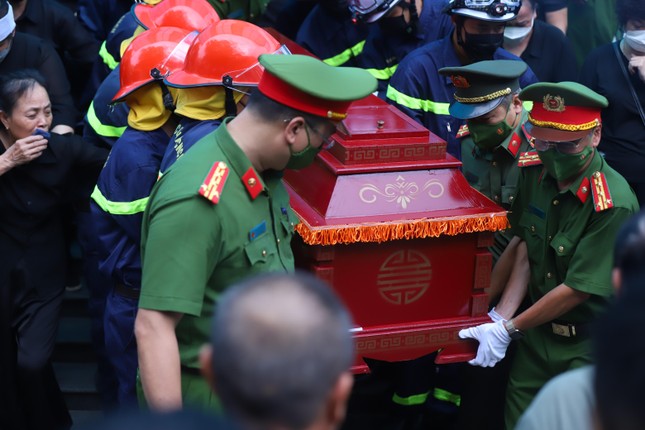 Nghẹn ngào lễ di quan ba liệt sĩ Cảnh sát phòng cháy chữa cháy-14