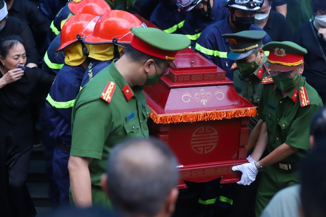 Nghẹn ngào lễ di quan ba liệt sĩ Cảnh sát phòng cháy chữa cháy-14